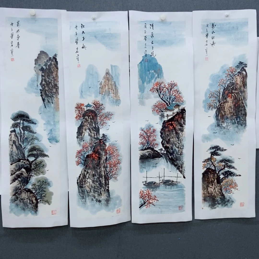 用***6国画手写手绘国画作品80