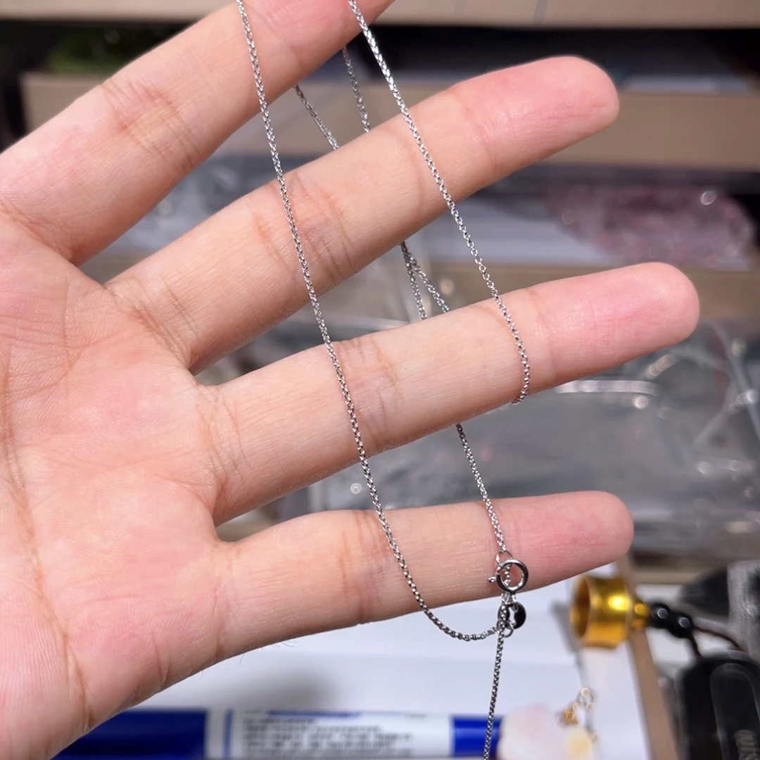 银S925镶嵌颈饰水晶银链022