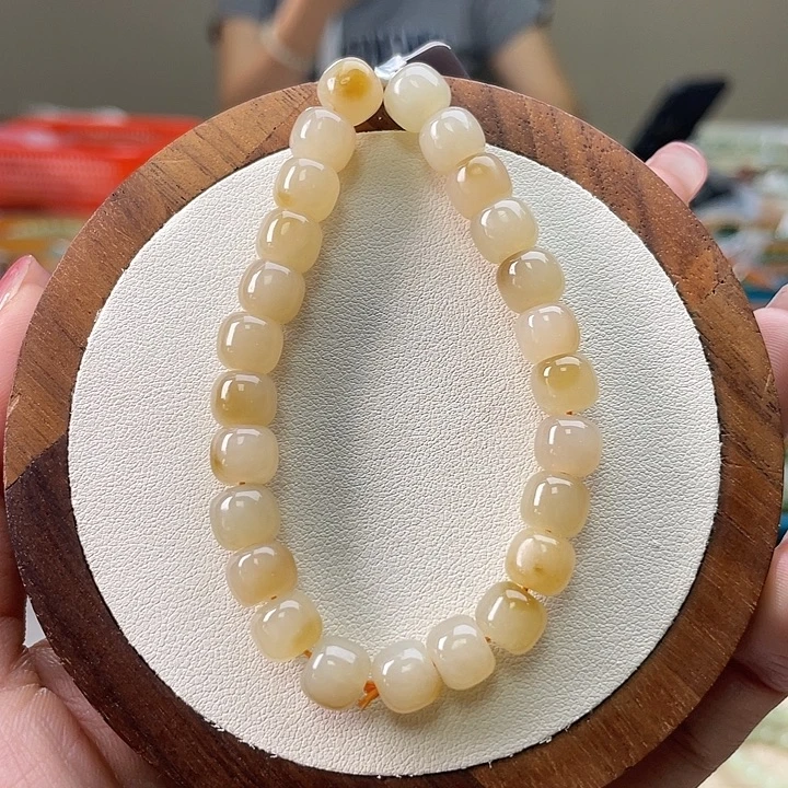 和田玉未镶嵌手链A35