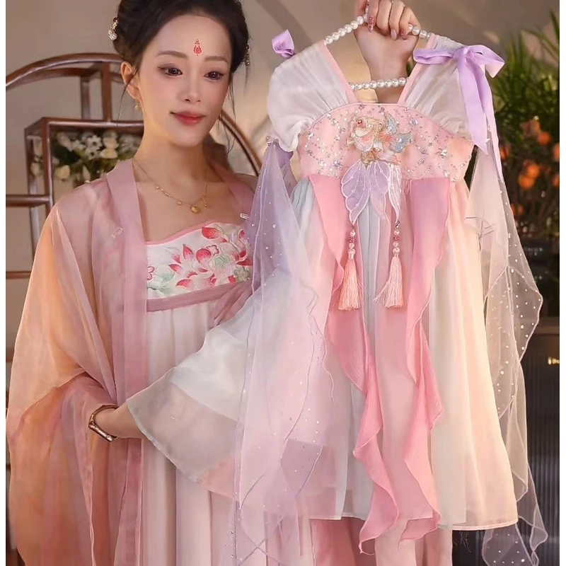 十里汉服【若鱼】一2025新款女童国风仙气中国风夏季汉服HFQ2532