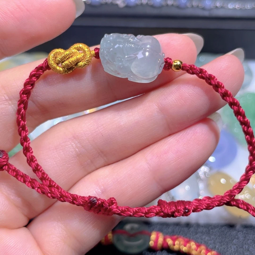 颈饰18K金镶嵌翡翠翡翠