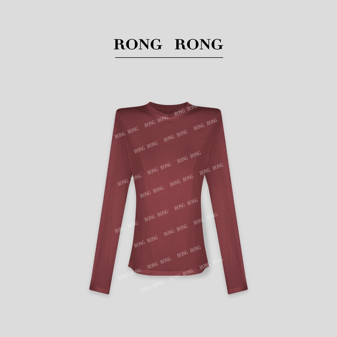 溶溶【面膜T】RONGRONG  100莱赛尔透气亲肤长袖打底衫  T-Z8964543