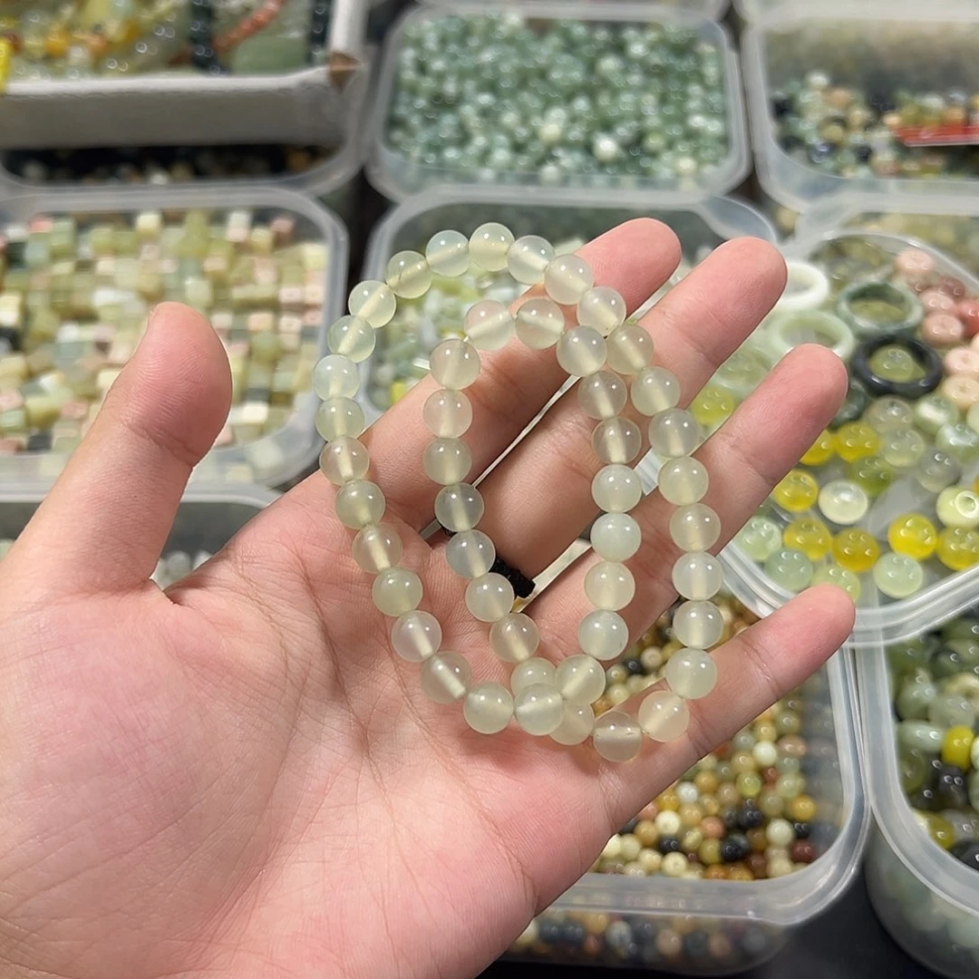 合金蛇纹石玉珠宝半成品