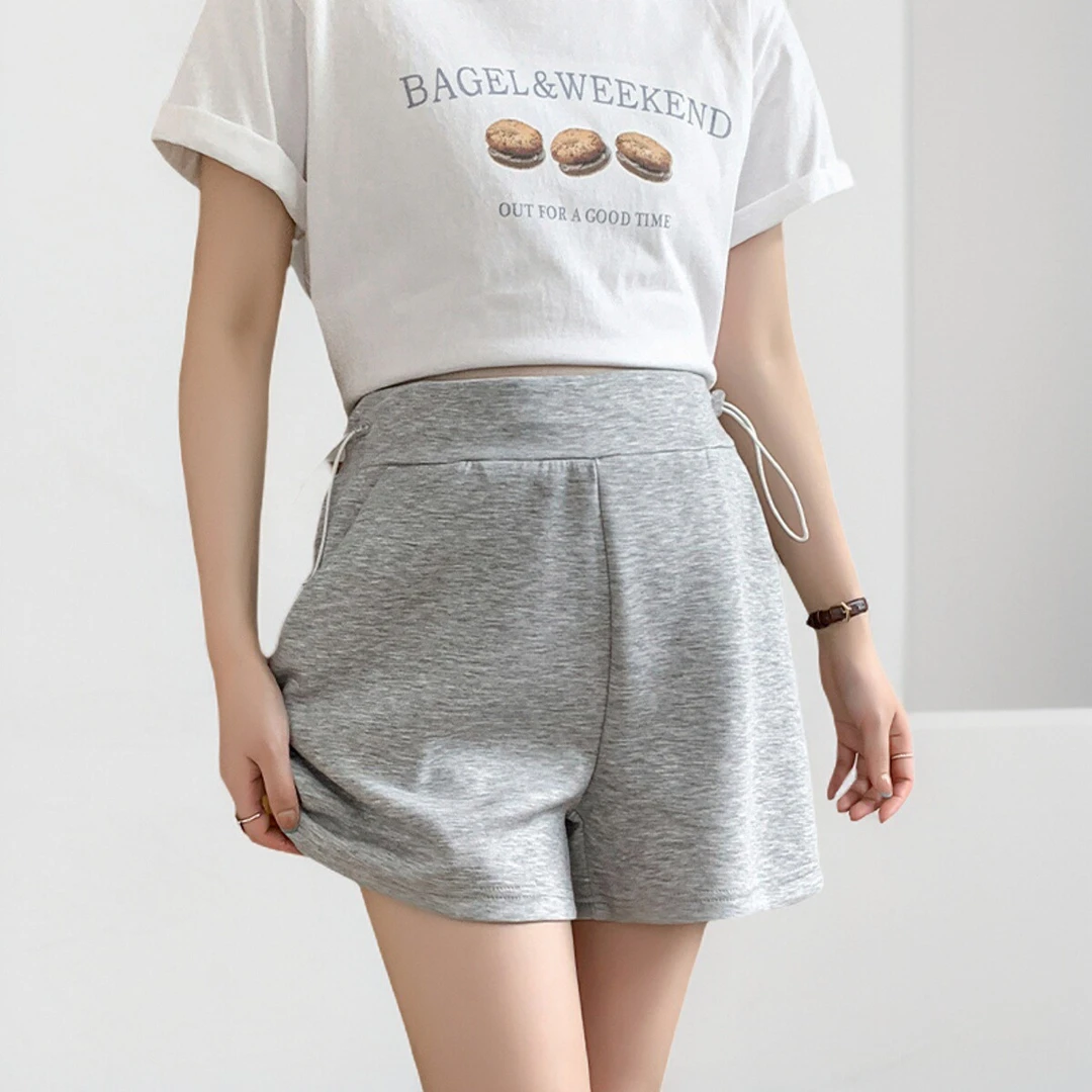 孕妇裤夏季薄款宽松打底运动裤2025新款小个子阔腿短裤休闲裤外穿