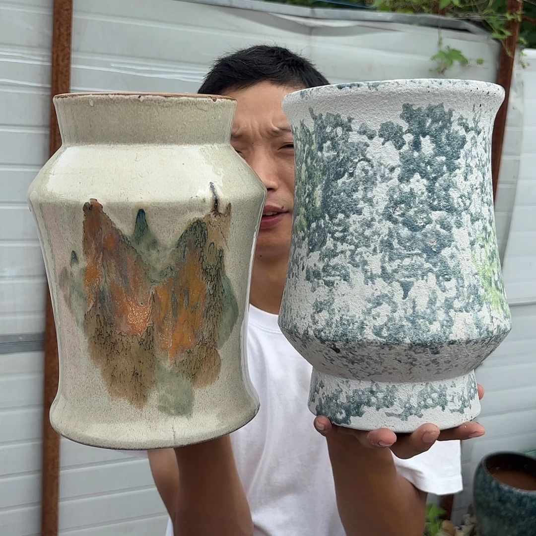 油画两个色口径16高度26