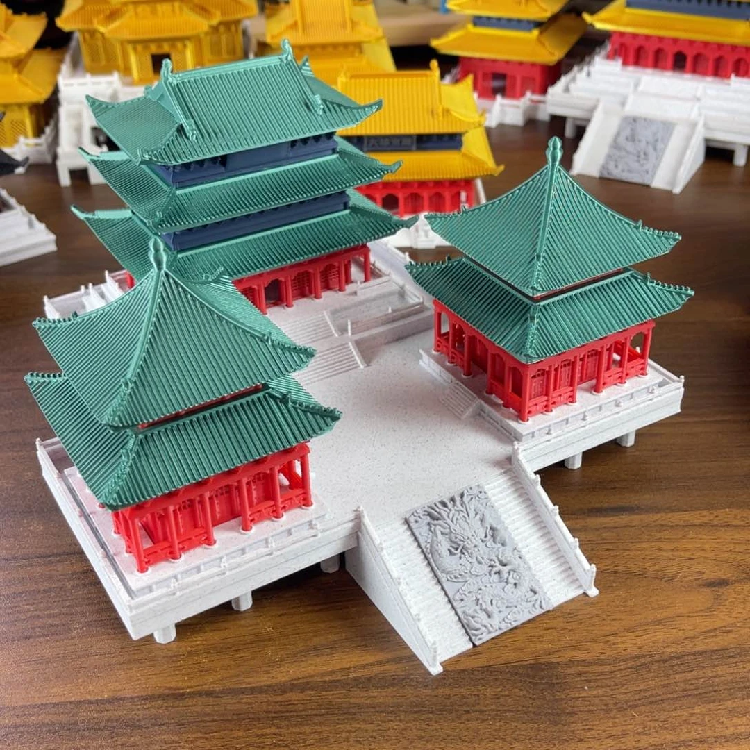 大楼阁套装古风建筑模型