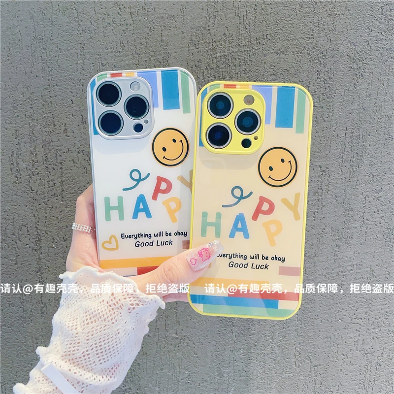 玻璃壳适用苹果16/iphone/华为荣耀/OPPO/VIVO/小米/手机壳爆款潮