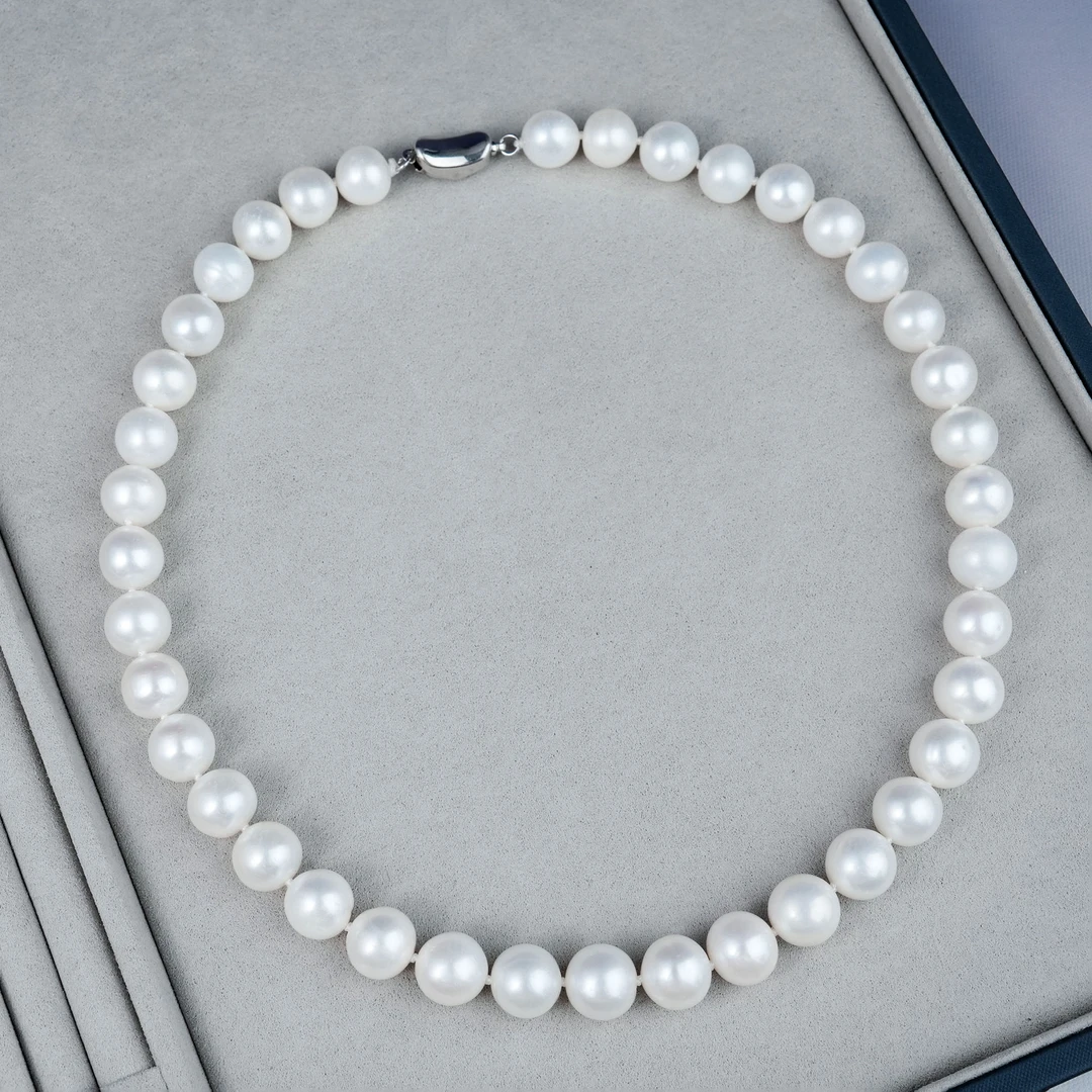 11-12mm 风珏 QA783 无核S925银淡水珍珠项链45cm