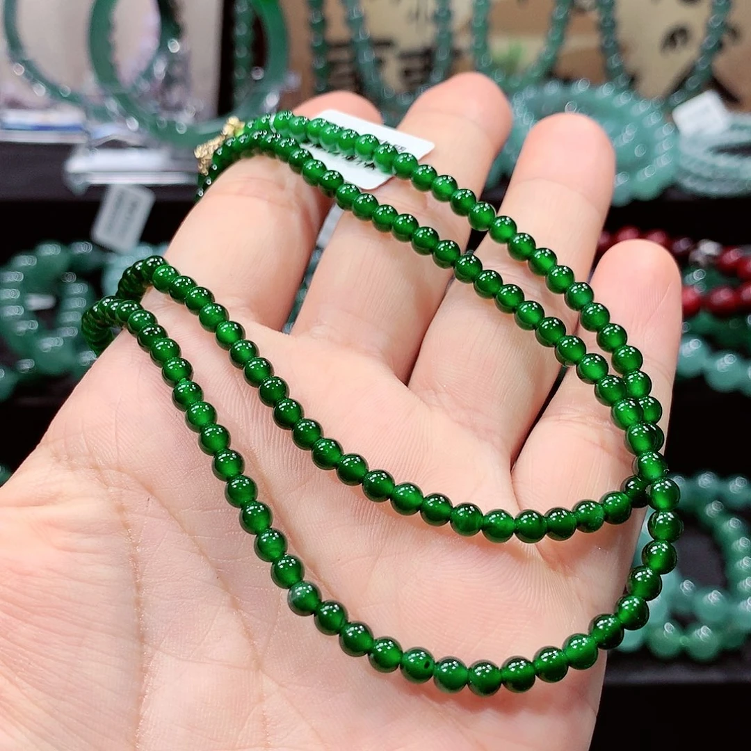 翡翠未镶嵌手链卡4.1