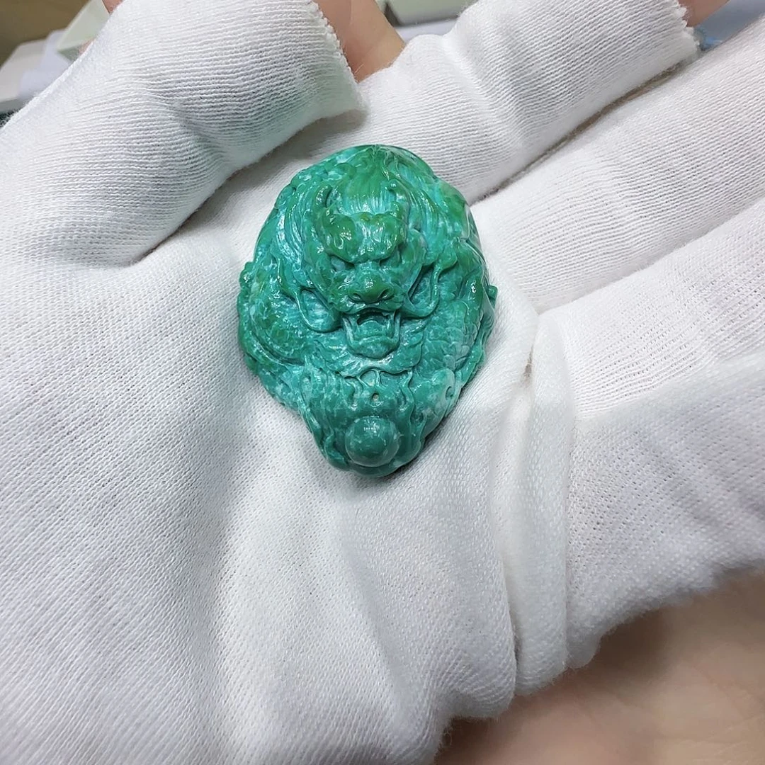 未镶嵌绿松石原矿绿松石
