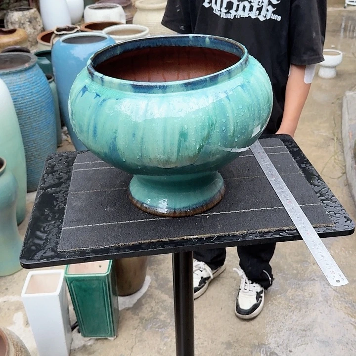 紫砂花盆高度30口径27