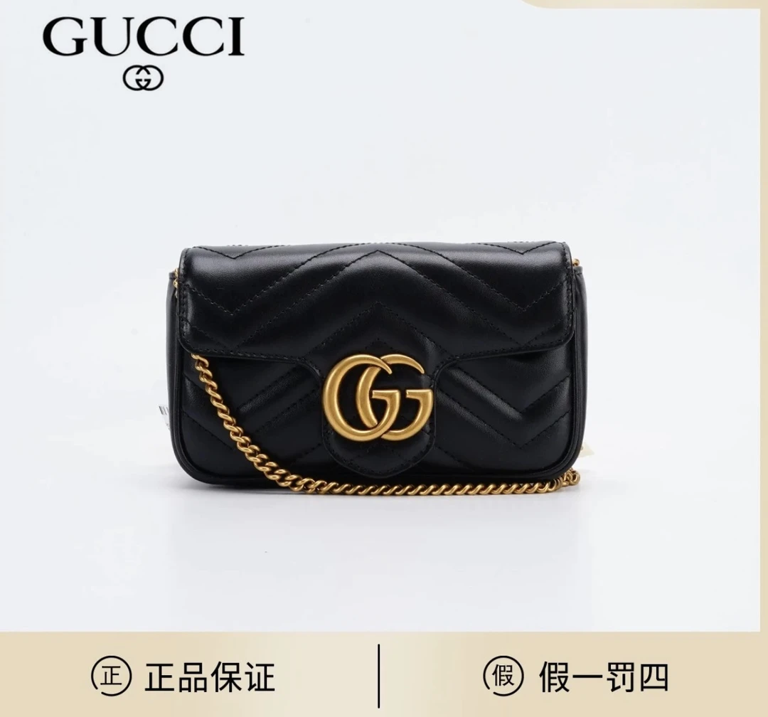 95新 GUCCI/古驰 【李李专属】马蒙mini单肩包 李李