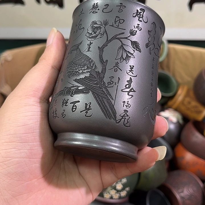 茶杯紫砂全手工紫砂主人杯