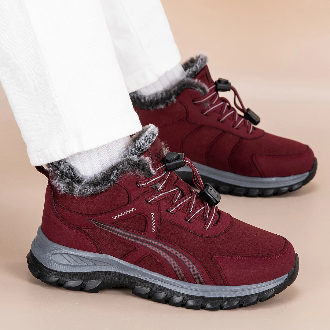 父母亲棉鞋雪地靴冬季加绒加厚外穿妈妈鞋中老年老人防滑爸爸棉鞋
