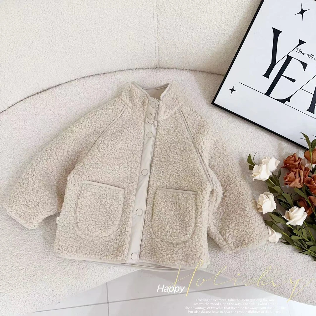 汤圆家童装2025新款韩系纯色百搭毛毛衣 XA-593