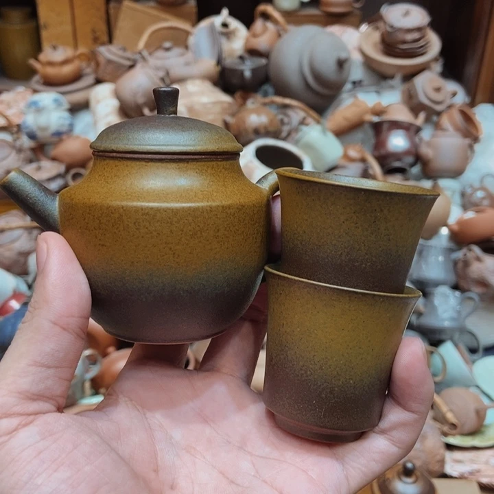 柴烧老岩泥高端茶器