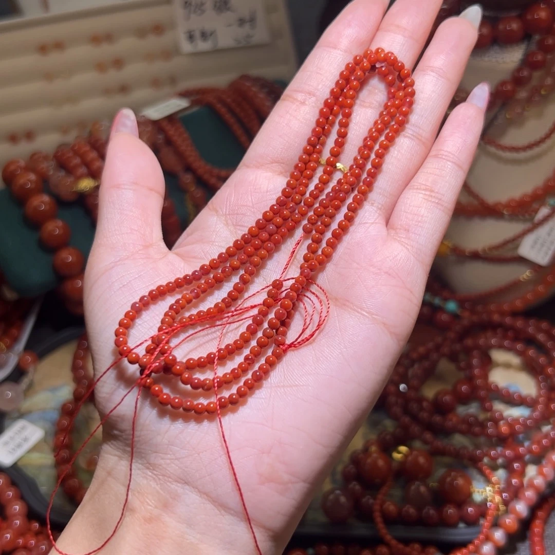 南红玛瑙未镶嵌手链3mm