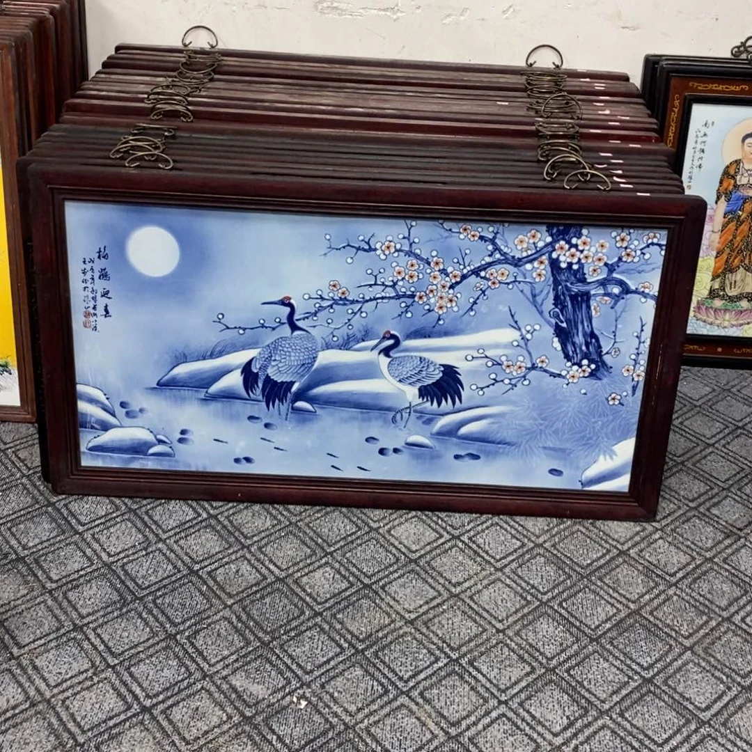 瓷1.2*66*1景德镇瓷板画柴窑烧制