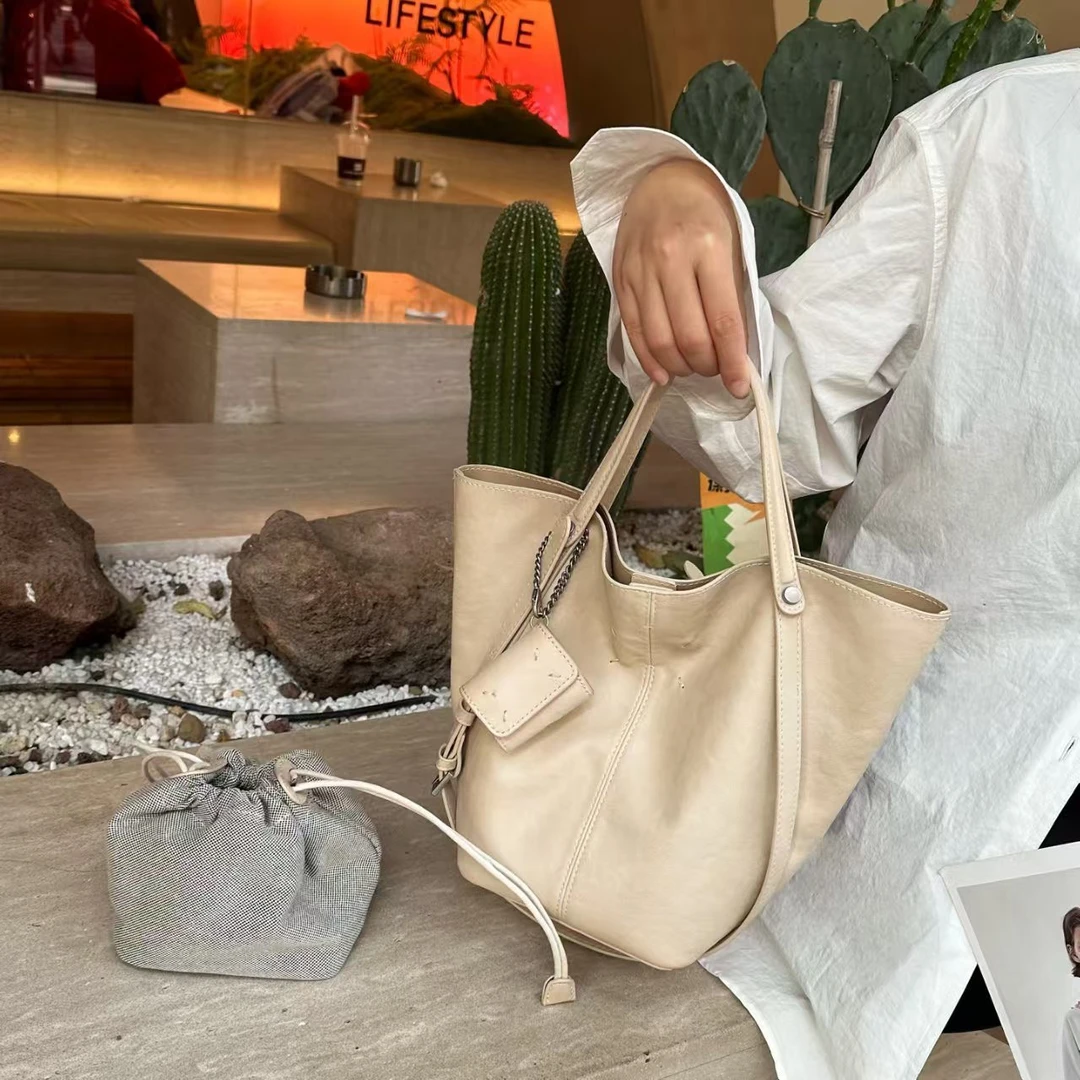 小众设计高级感手提子母包女2025新款时尚百搭单肩斜挎包女7076