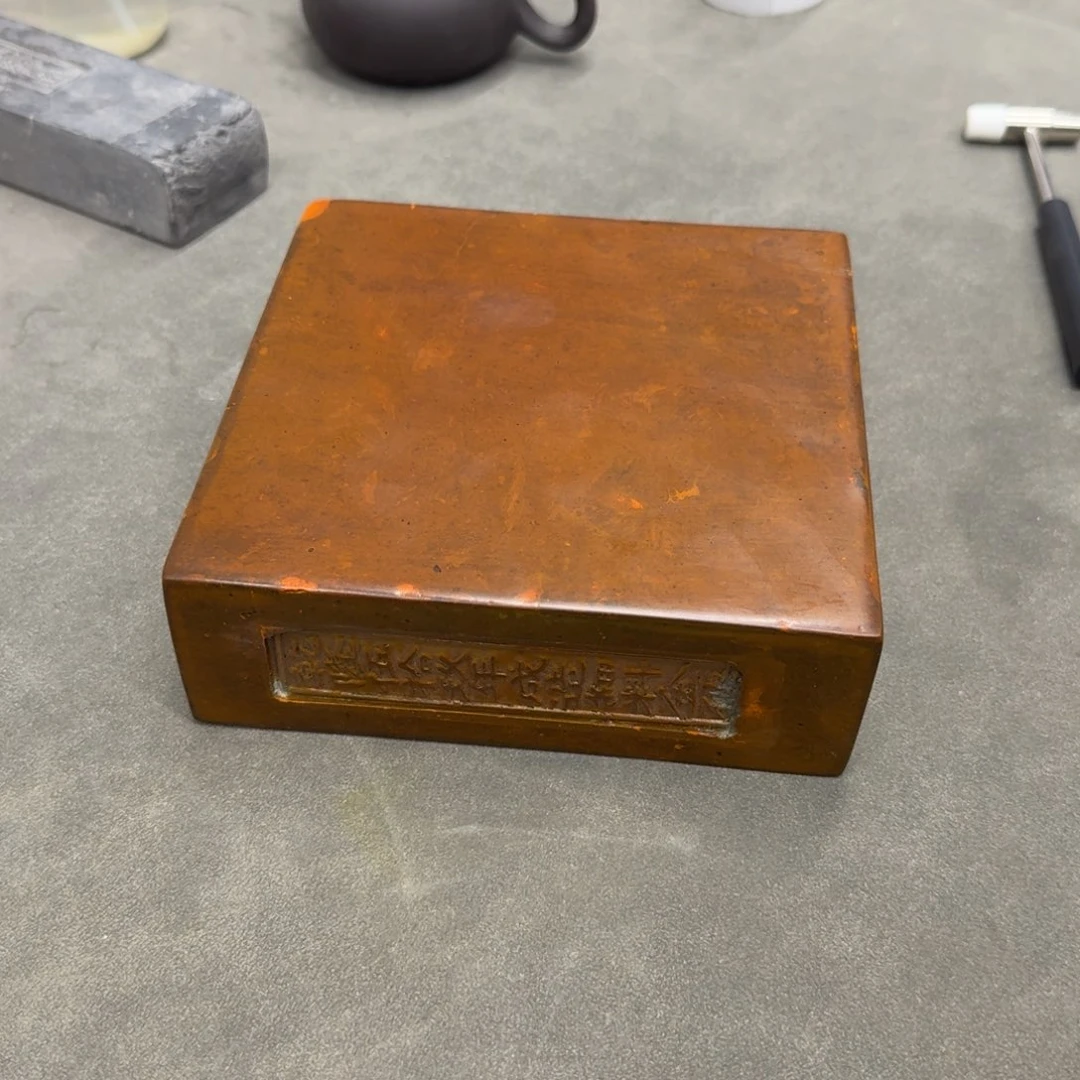 砖雕15-15 老料金砖 古铜色