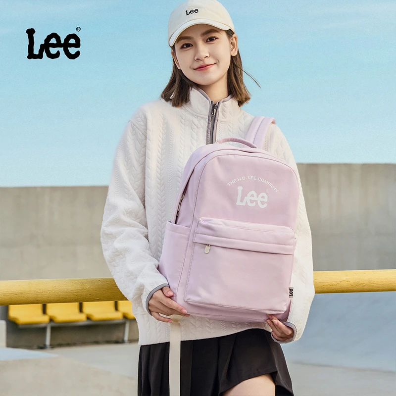【经典不过时】Lee2025新款户外小双肩包女旅行背包休闲小型旅行包