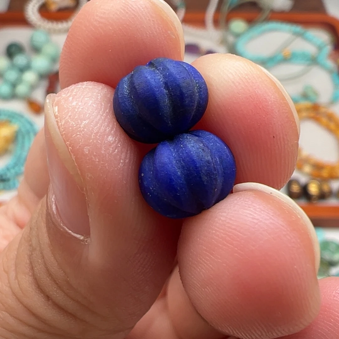 青金石未镶嵌颈饰卡9.4