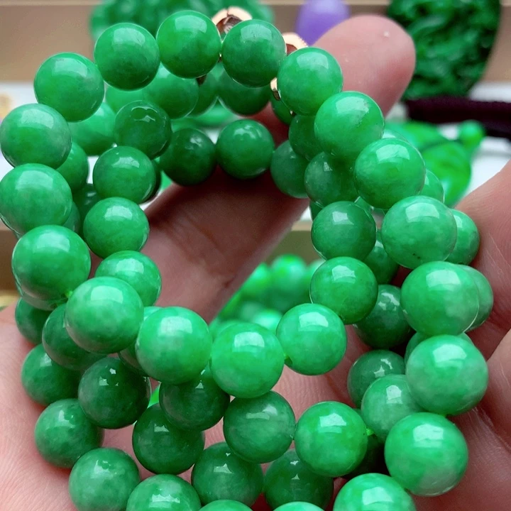 翡翠未镶嵌毛衣链