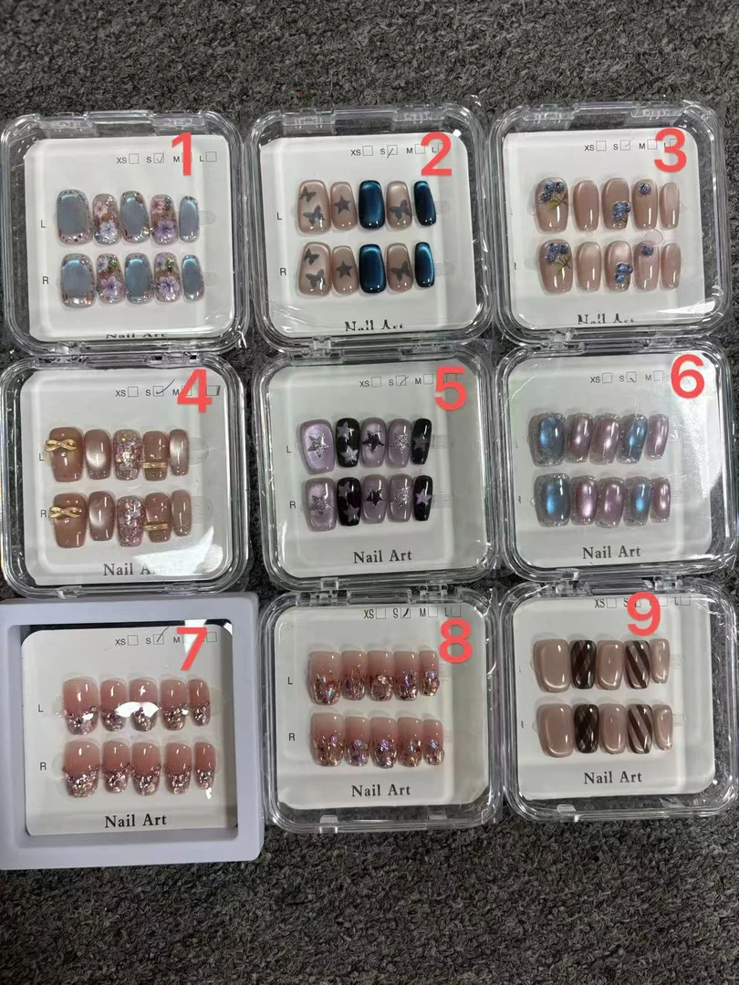 【中长】现货，孤品只有S码数，中长美甲不退不换