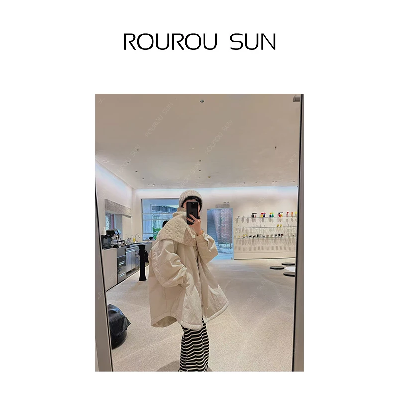 25719早秋款女韩版百搭时尚设计感轻薄休闲圆领棉衣外套潮流
