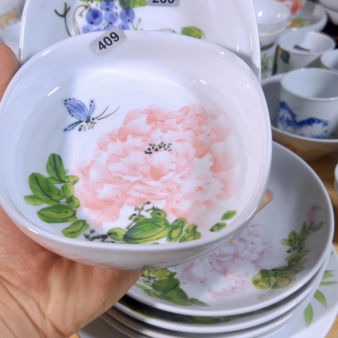 瓷天**淡景德镇手工手绘陶瓷