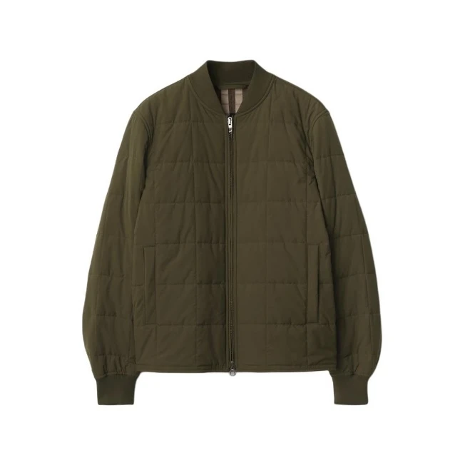 未使用 BURBERRY/博柏利 纯色拉链棒球领飞行员长袖夹克外套