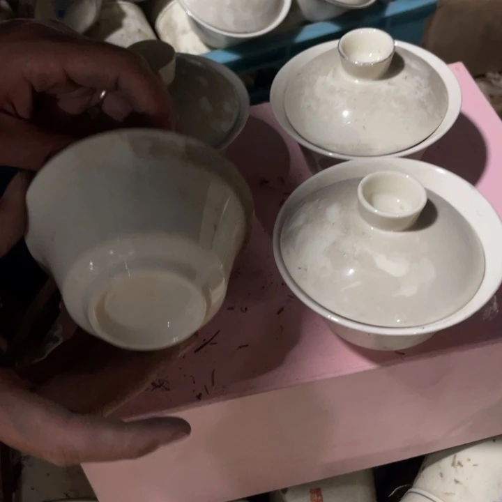 杯陶瓷艺术摆件摆件4个