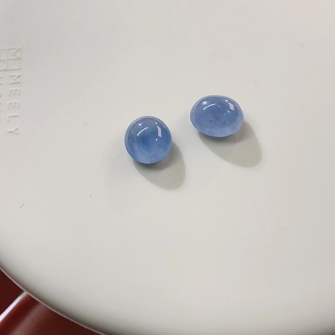 翡翠裸石高冰蓝蛋面 任选一颗