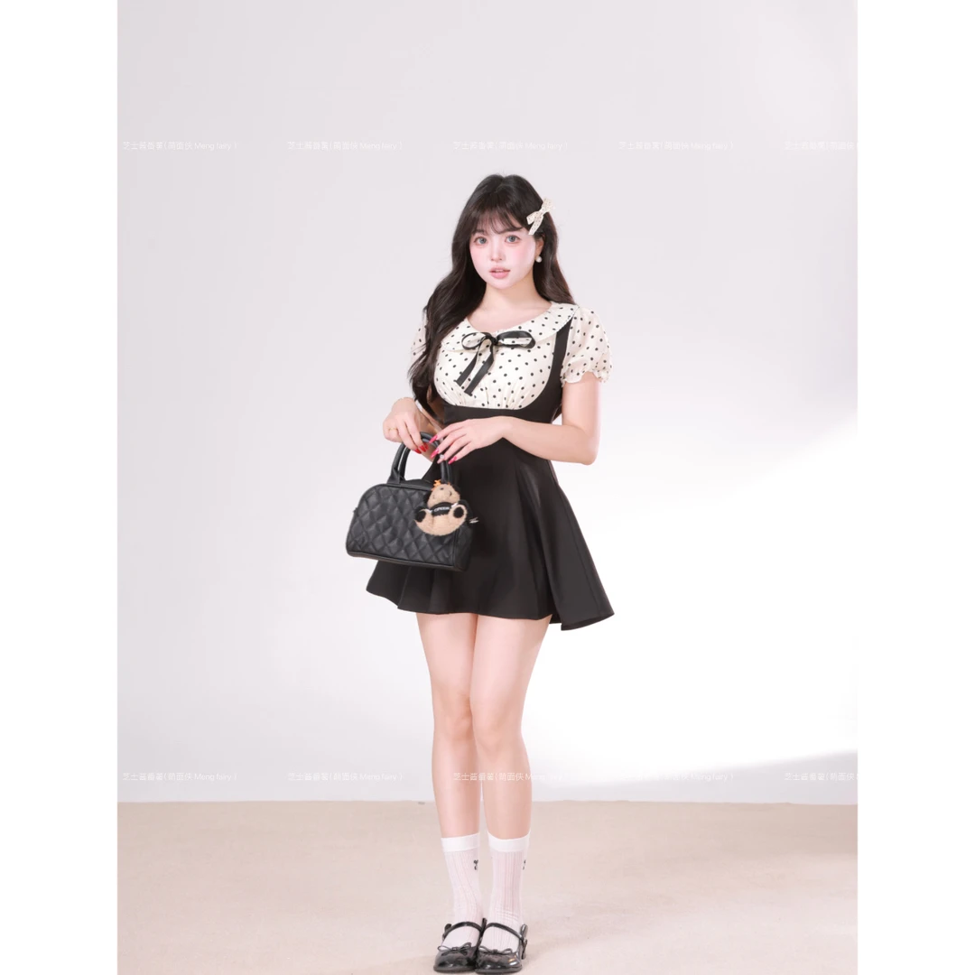 萌面侠 现货【格雷之恋】财阀千金女装连衣裙韩系ins裙子欧若风6177