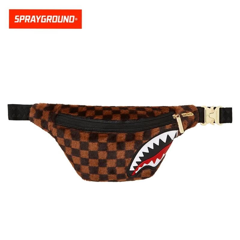 SPRAYGROUND 鲨鱼嘴挎包腰包复古休闲男女潮流新款XB W0915103