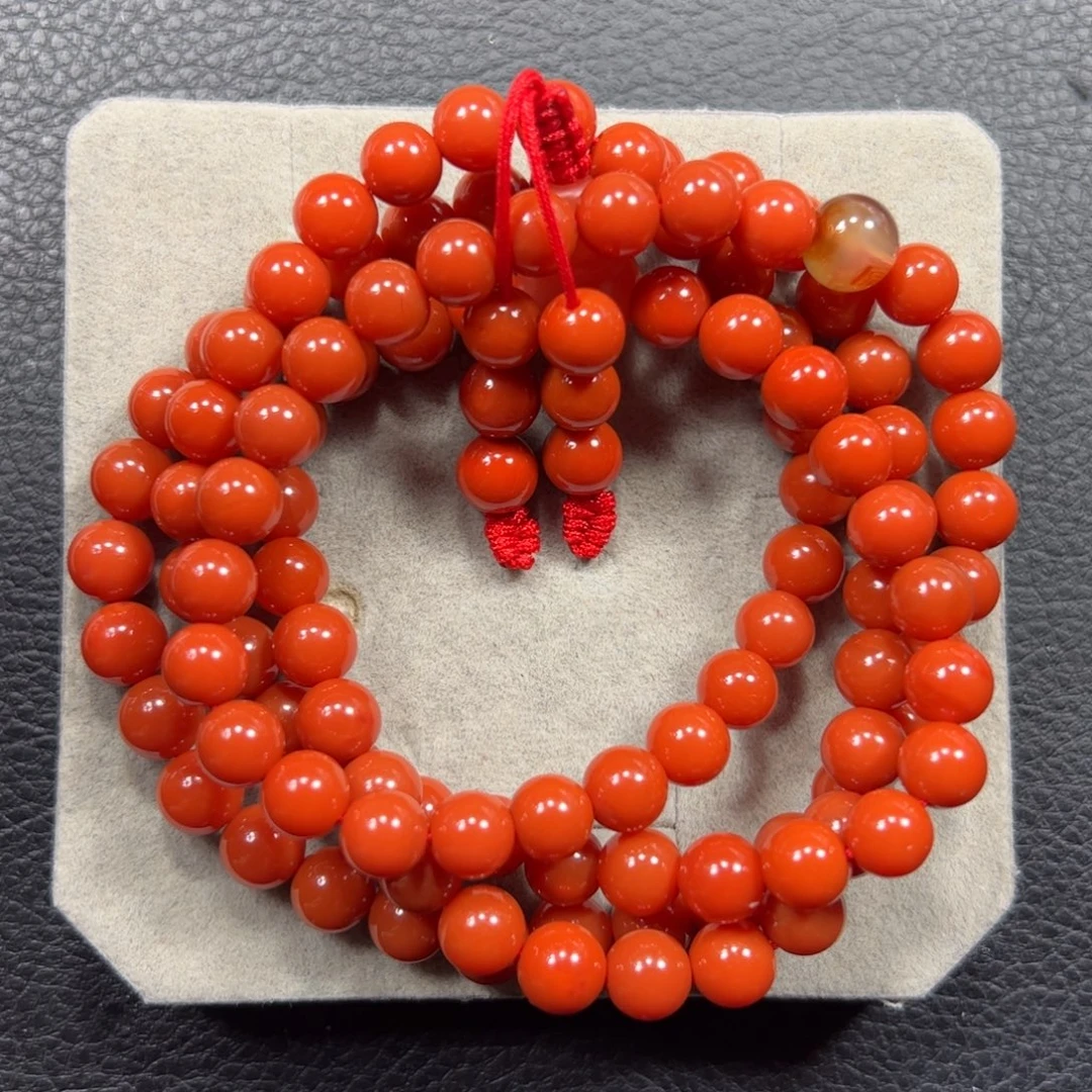 这***M南红玛瑙未镶嵌7+多圈