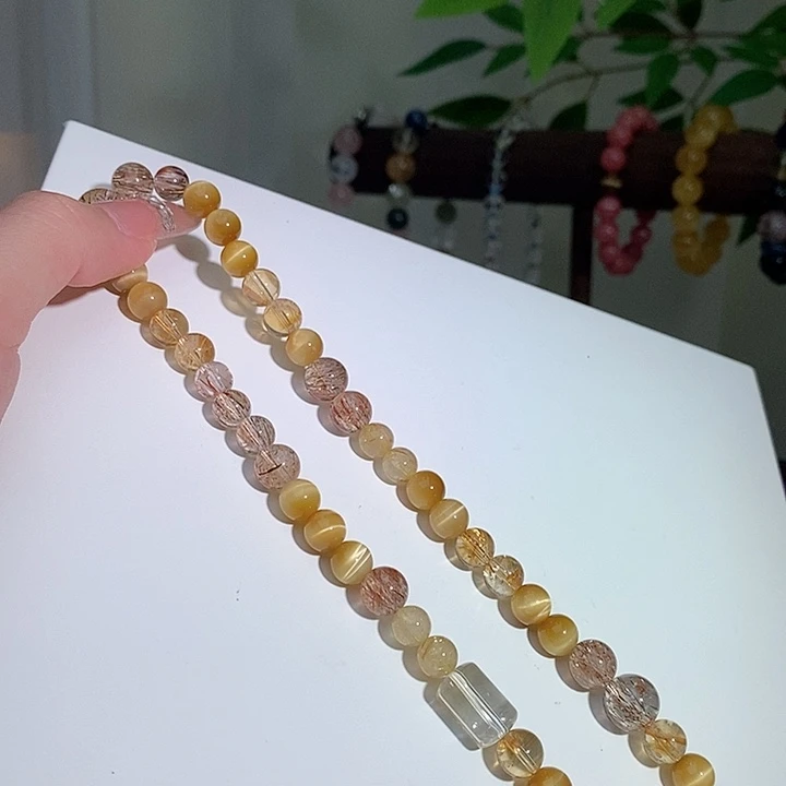 未镶嵌手链水晶两圈