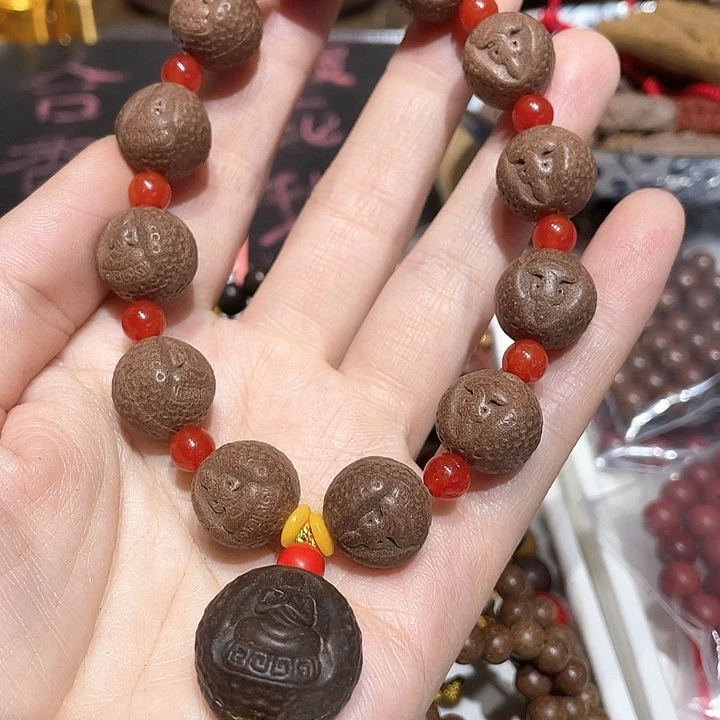 泥塑合香珠小无手持