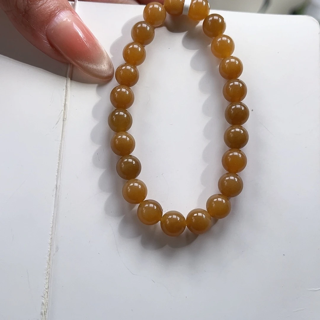 毛***-和田玉未镶嵌手串