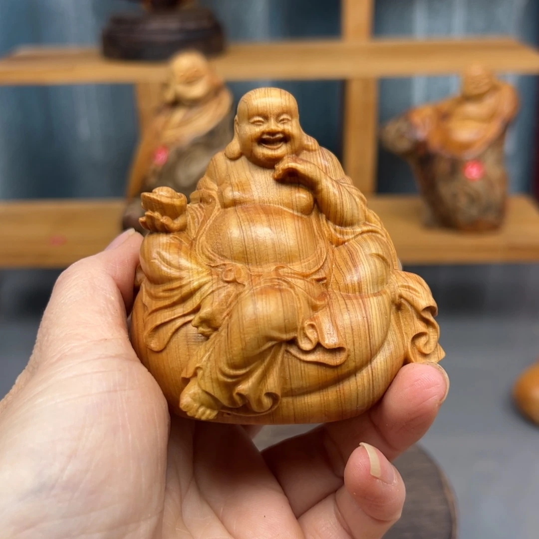李***李柏木崖柏木摆件手把件