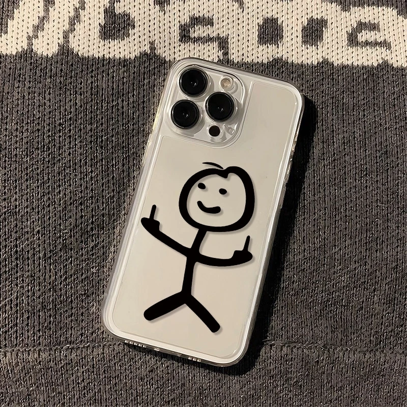 适用苹果16/15PRO透明手机壳华为一加荣耀VIVOIQOO小米OPPO小众壳