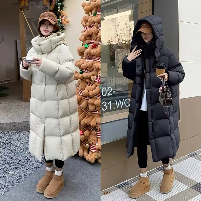 2025新款奢品泡芙羽绒服女士外贸单定制时尚经典冬季长款羽绒服