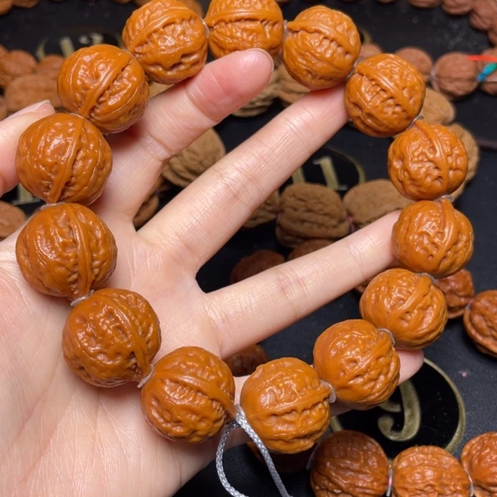手串文玩核桃粗筋光头