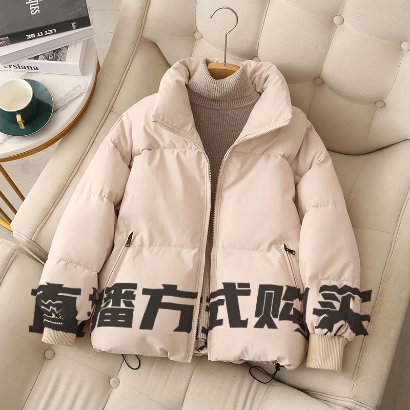 冬季加厚保暖中长款时尚连帽外套 百搭显瘦女装女款休闲