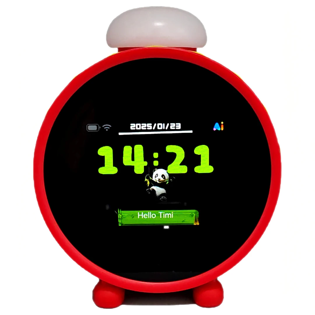 AiClock圆头款闹钟闹钟学生专用2025新款时钟屏幕常亮/勿扰模式
