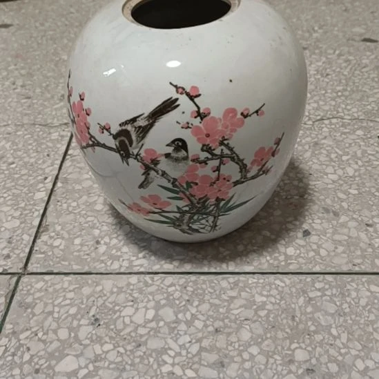 摆件粉彩陶瓷摆件青花陶瓷摆件粉彩花鸟