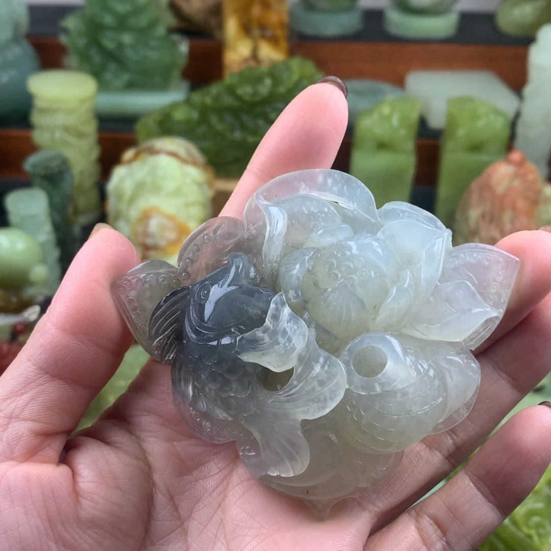 岫玉未镶嵌手把件