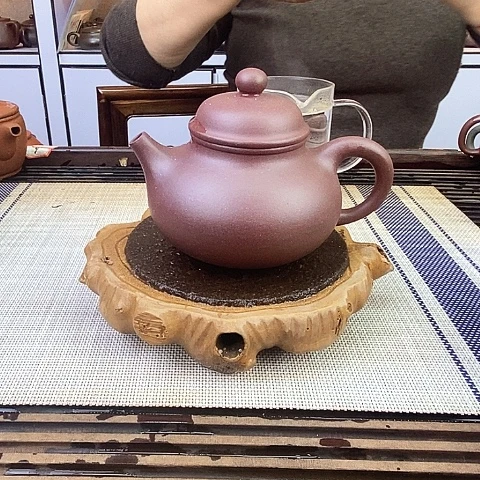 紫砂茶壶宜兴紫砂底槽清260c c