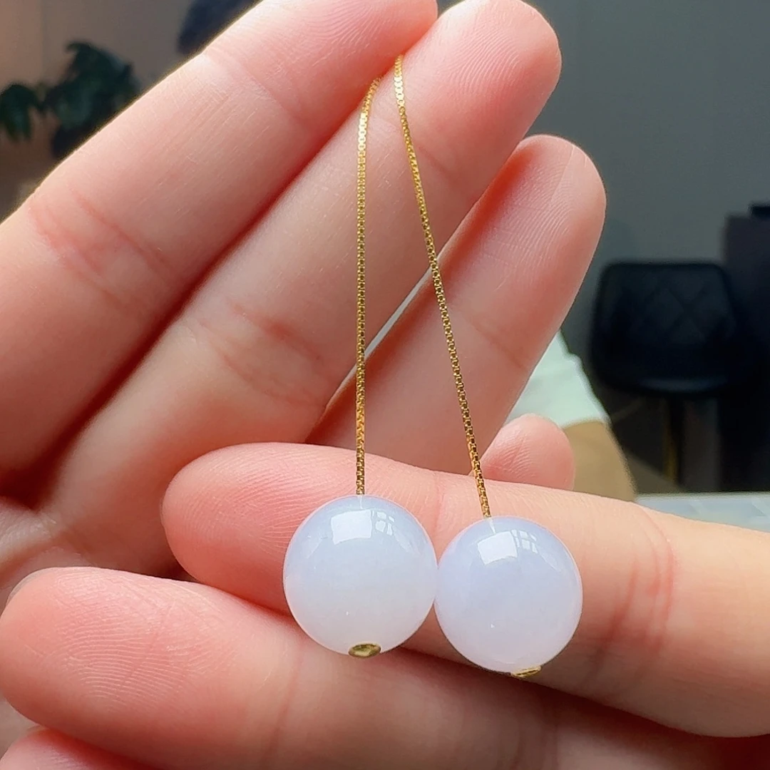 翡翠银S925镶嵌耳饰多样性发货其一