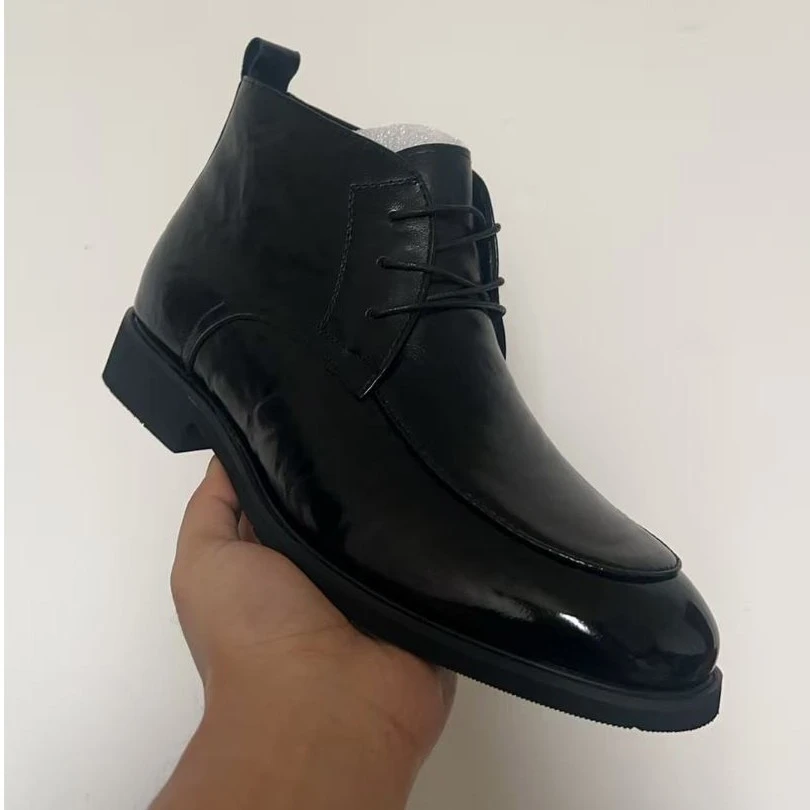 1026清仓男士舒适时尚黑色商务英伦风圆头系带休闲皮鞋百搭透气